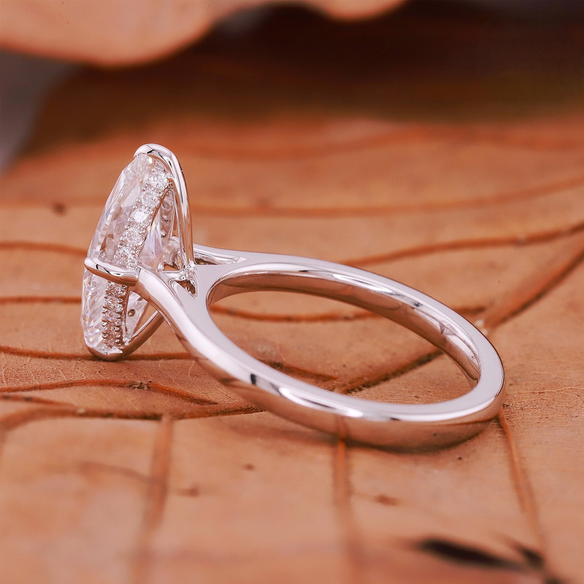 2ct Lab Grown Marquise Diamond Ring | IGI