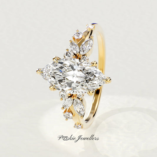 1.50ct Marquise Diamond Engagement Ring