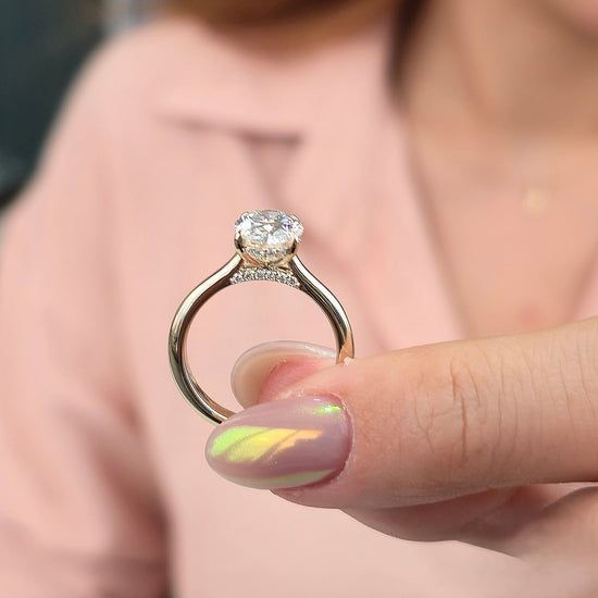 2ct Lab Grown Oval Diamond Ring | IGI