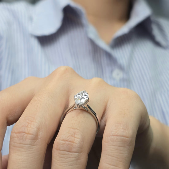 2ct Lab Grown Marquise Diamond Ring | IGI
