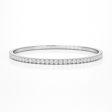 Classic Round Lab Grown Diamond Flex Bangle