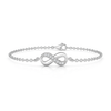 Prong-Set Diamond Infinity Chain Bracelet