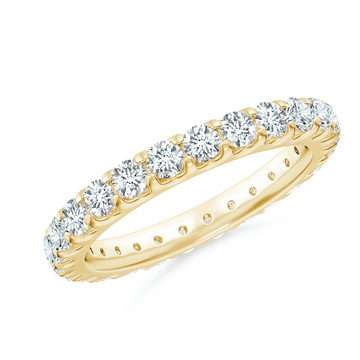 Lab-Grown Shared Prong-Set Diamond Eternity Wedding Band for Her