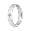 Gypsy Set Round Diamond Solitaire Wedding Ring for Men