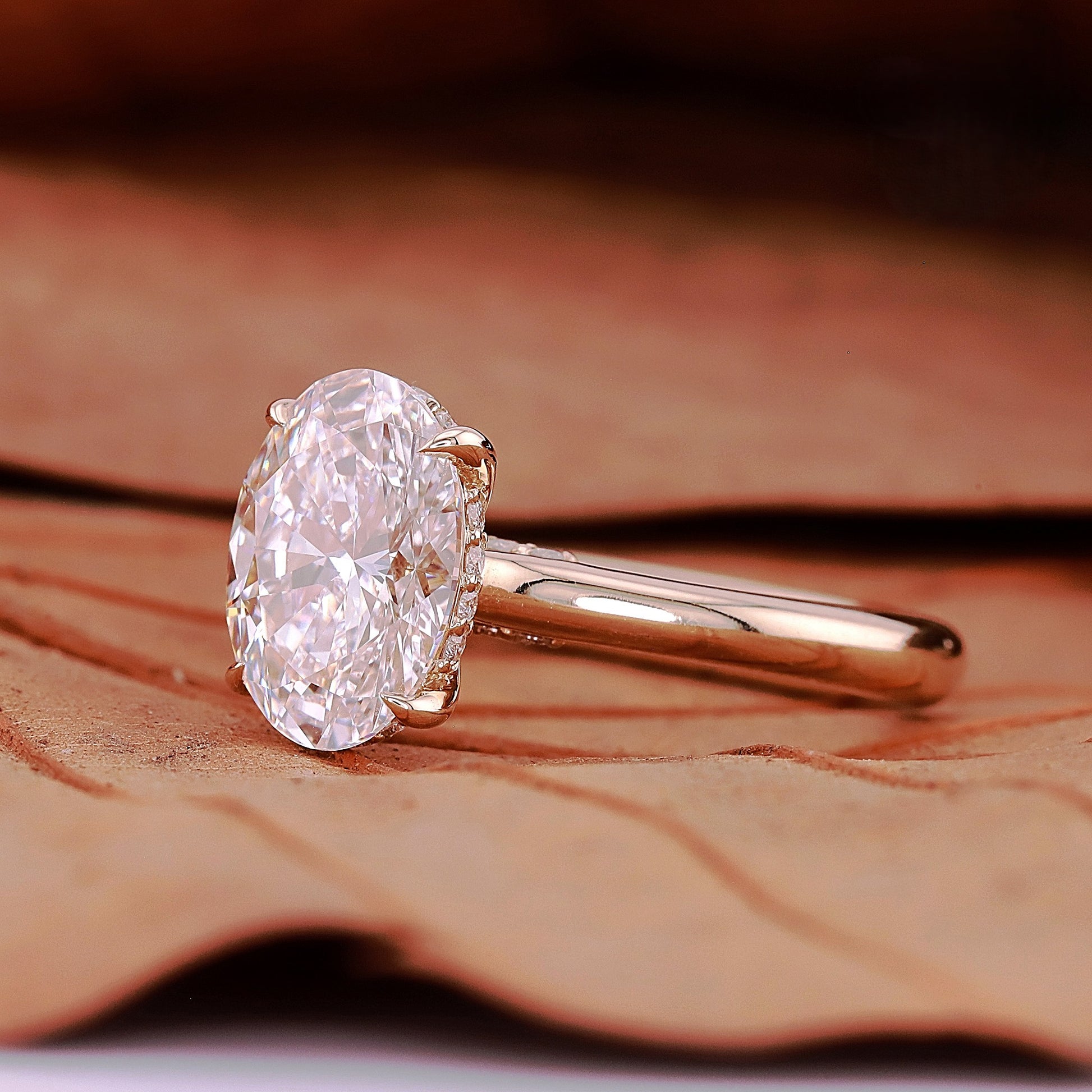 2ct Lab Grown Oval Diamond Ring | IGI