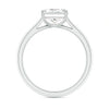 Lab Grown Princess Cut Diamond Tapered Shank Engagement Ring