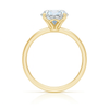 Solitaire Round Claw-Set Lab-Grown Diamond Classic Engagement Ring