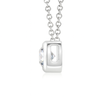 18k Gold Bezel-Set Round Diamond Solitaire Pendant