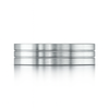 Satin Parallel Grooved Men's Comfort Fit Wedding Band
