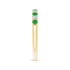 Emerald and diamond half eternity ring