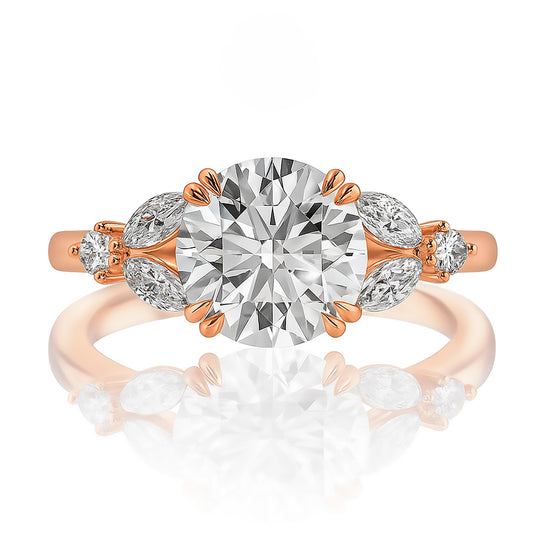 2ct Lab Grown Round Diamond Ring | IGI