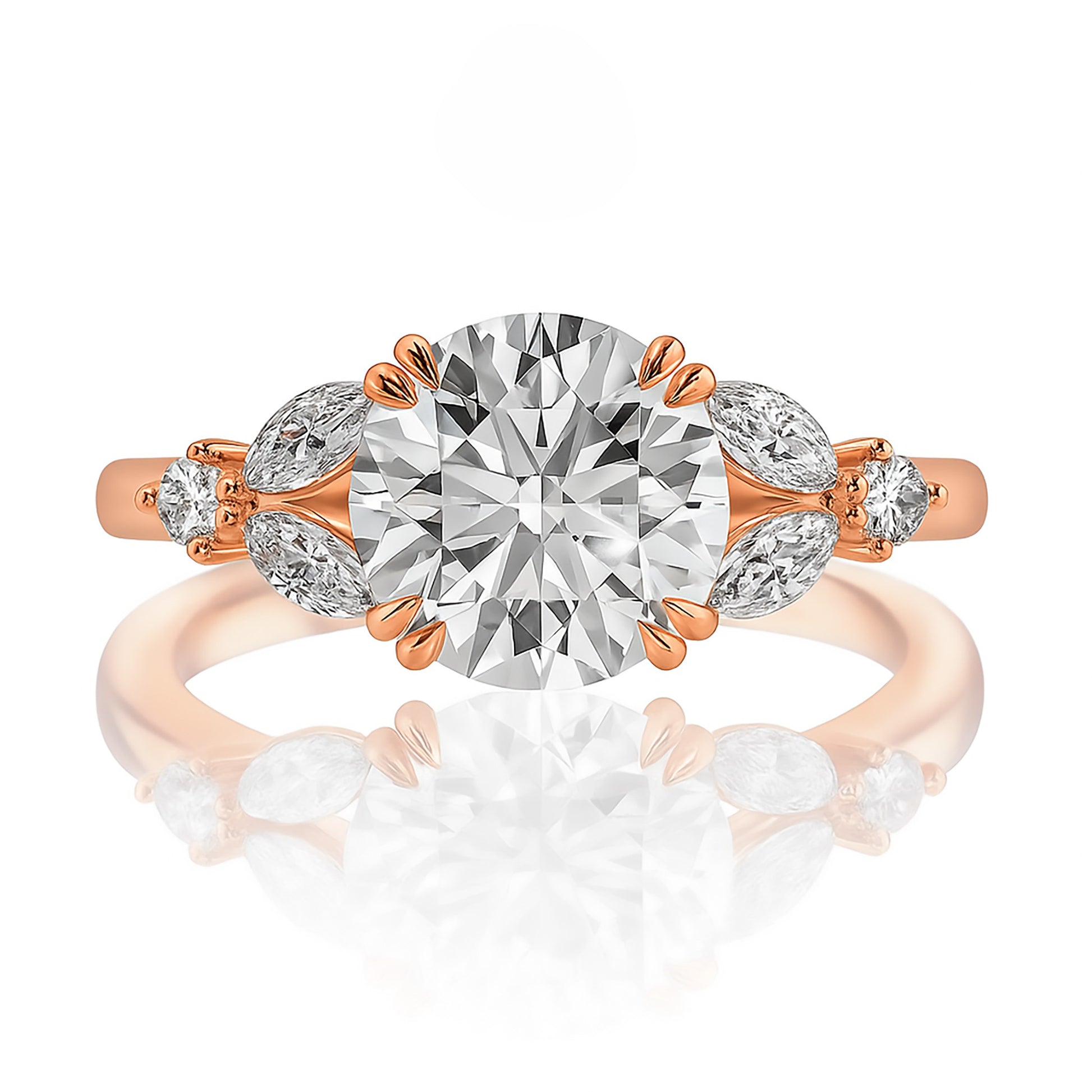 2ct Lab Grown Round Diamond Ring | IGI