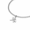 Butterfly Charm Solid Gold Bracelet
