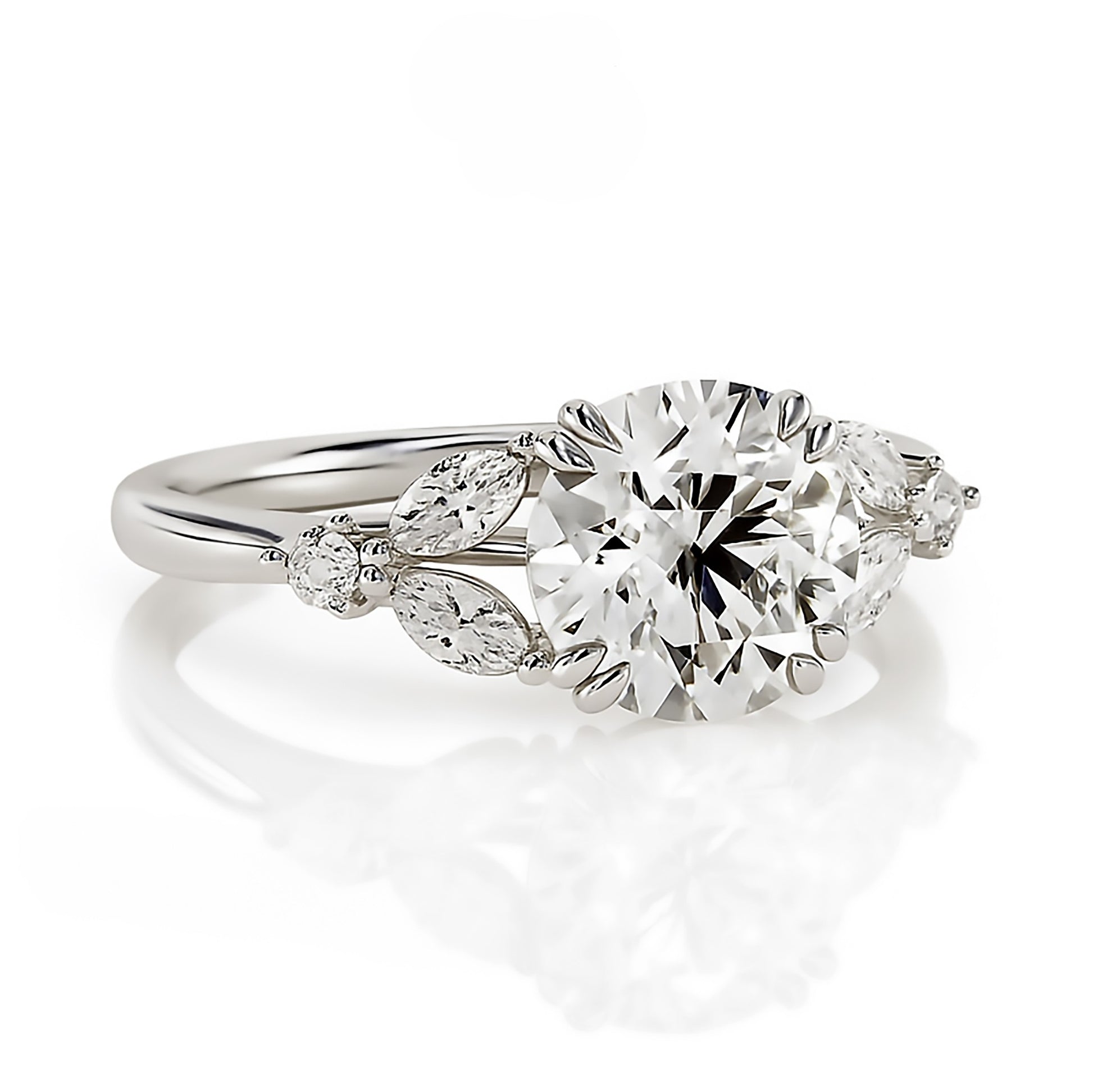 2ct Lab Grown Round Diamond Ring | IGI