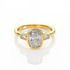 2ct Lab Grown Cushion Diamond Ring | IGI | Bezel Set Ring