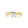 1ct Lab Grown Round Diamond Ring, IGI