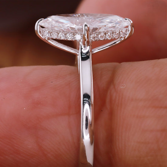 2ct Lab Grown Marquise Diamond Ring | IGI