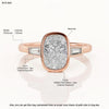 2ct Lab Grown Cushion Diamond Ring | IGI | Bezel Set Ring