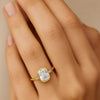 2ct Lab Grown Cushion Diamond Ring | IGI | Bezel Set Ring