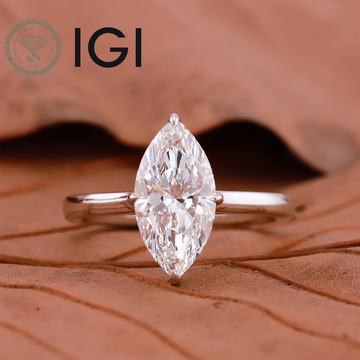 2ct Lab Grown Marquise Diamond Ring | IGI