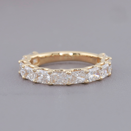 Radiant Cut Lab Grown Diamond Eternity Ring