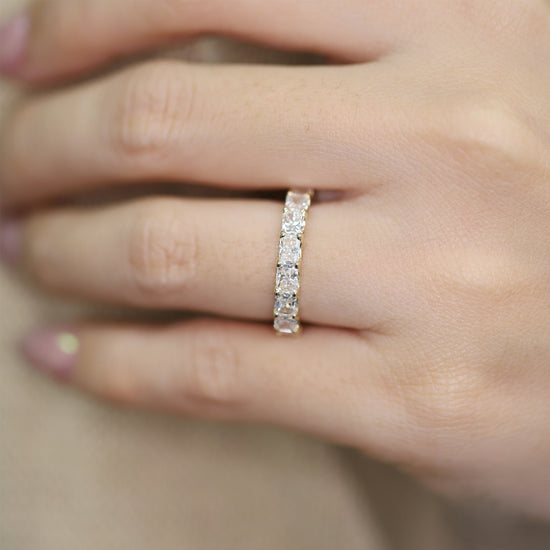 Radiant Cut Lab Grown Diamond Eternity Ring