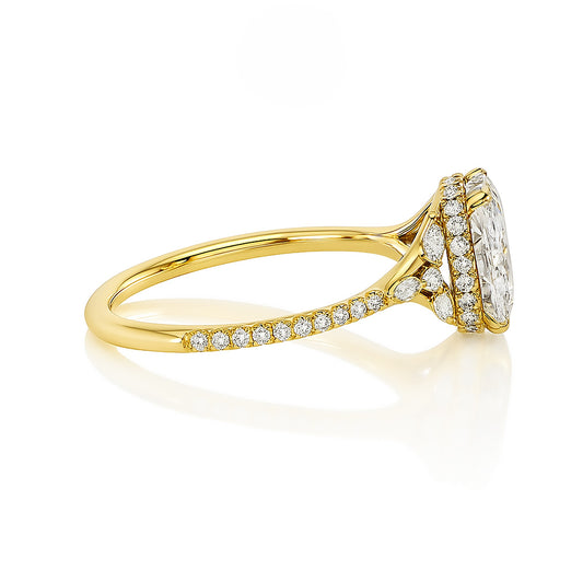 2ct Lab Grown Cushion Diamond Ring | IGI