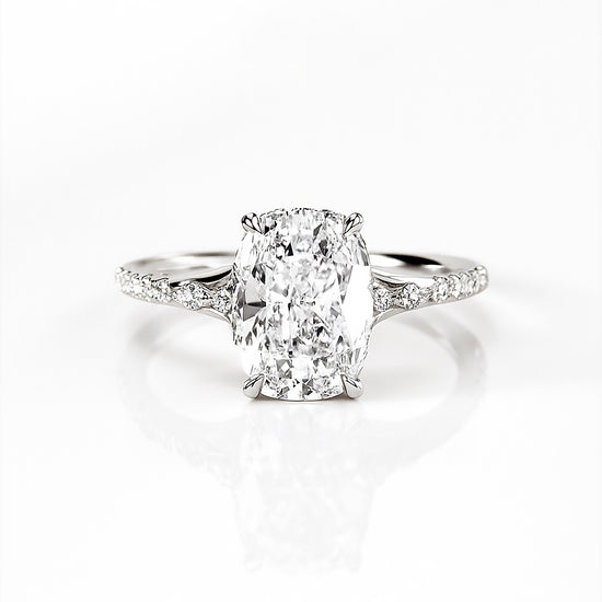 2ct Lab Grown Cushion Diamond Ring | IGI