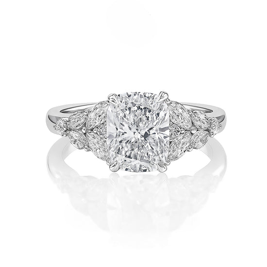 2ct Lab Grown Cushion Diamond Ring | IGI