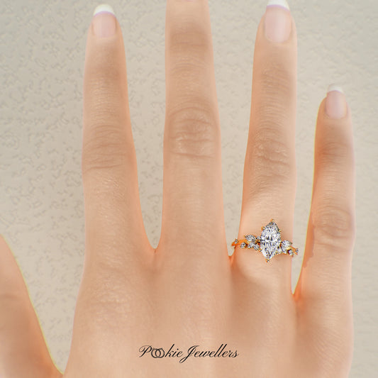 1.50ct Marquise Diamond Engagement Ring