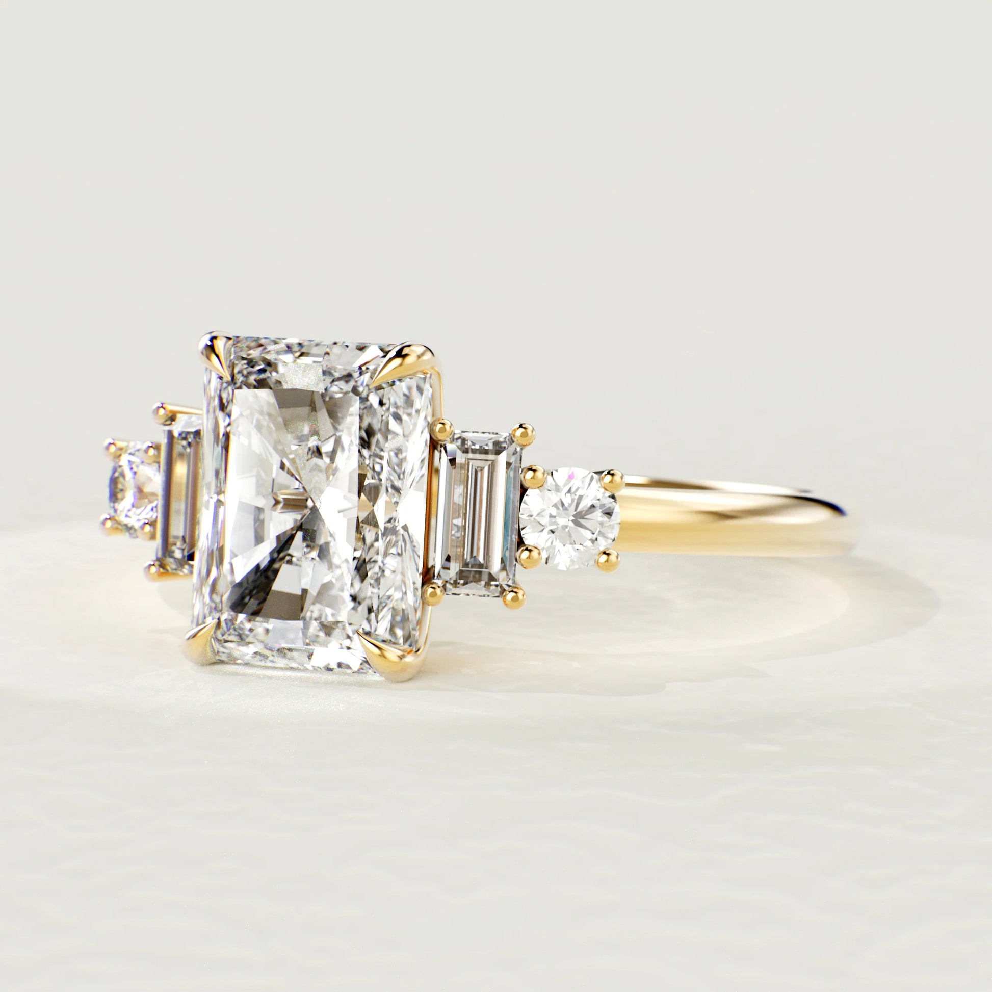 1.50ct Radiant Lab Grown Diamond Engagement Ring