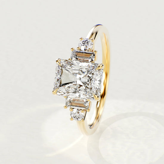 1.50ct Radiant Lab Grown Diamond Engagement Ring