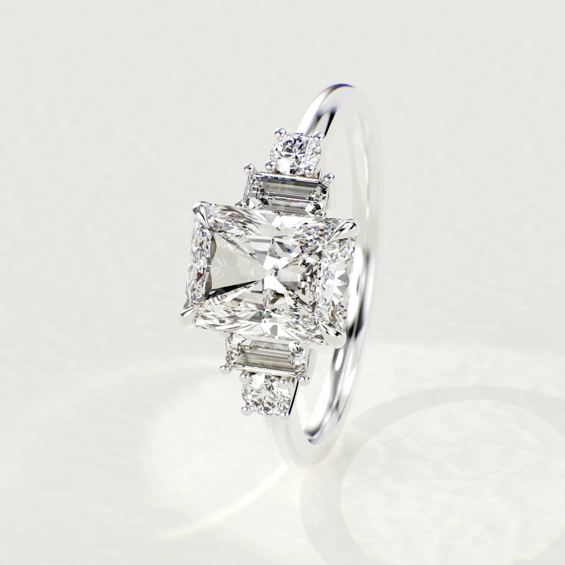 1.50ct Radiant Lab Grown Diamond Engagement Ring