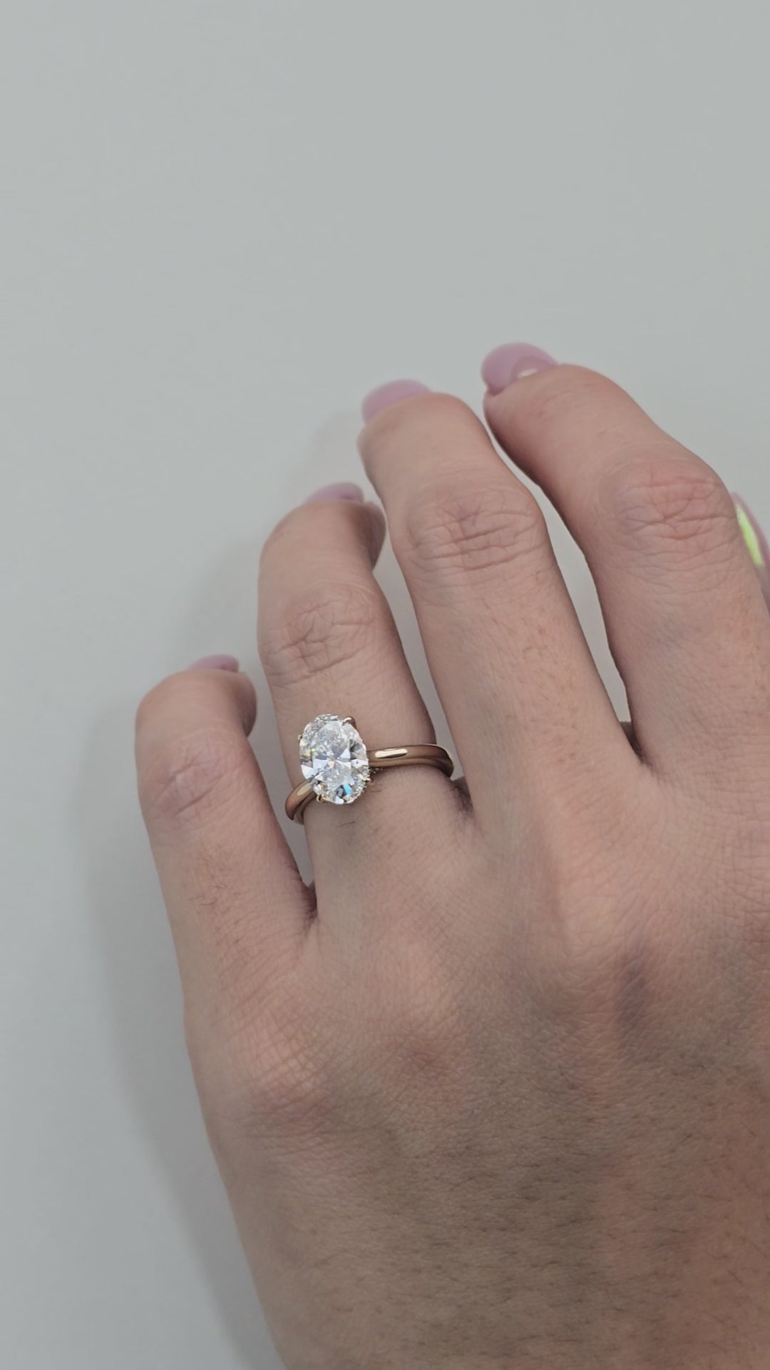 2ct Lab Grown Oval Diamond Ring | IGI