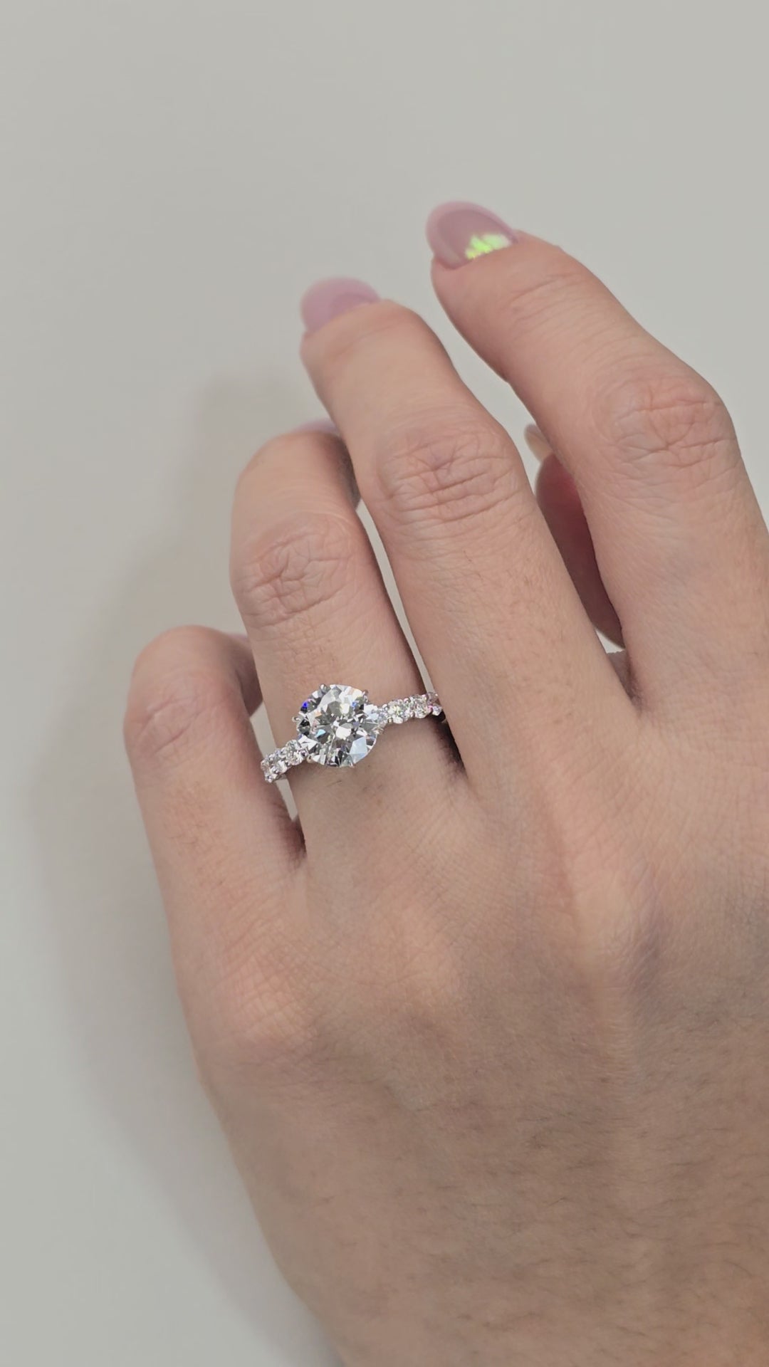 2ct Lab Grown Round Diamond Ring | IGI
