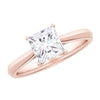 Lab Grown Princess Cut Diamond Tapered Shank Engagement Ring