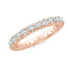 Lab-Grown Shared Prong-Set Diamond Eternity Wedding Band for Her