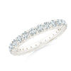 Lab-Grown Shared Prong-Set Diamond Eternity Wedding Band for Her